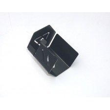 BRZDOVÁ KRYTKA NÁDRŽKY ZADNÍ - NEREZOVÁ - ČERNÝ LAK - JAWA 300 CL , MODEL 42